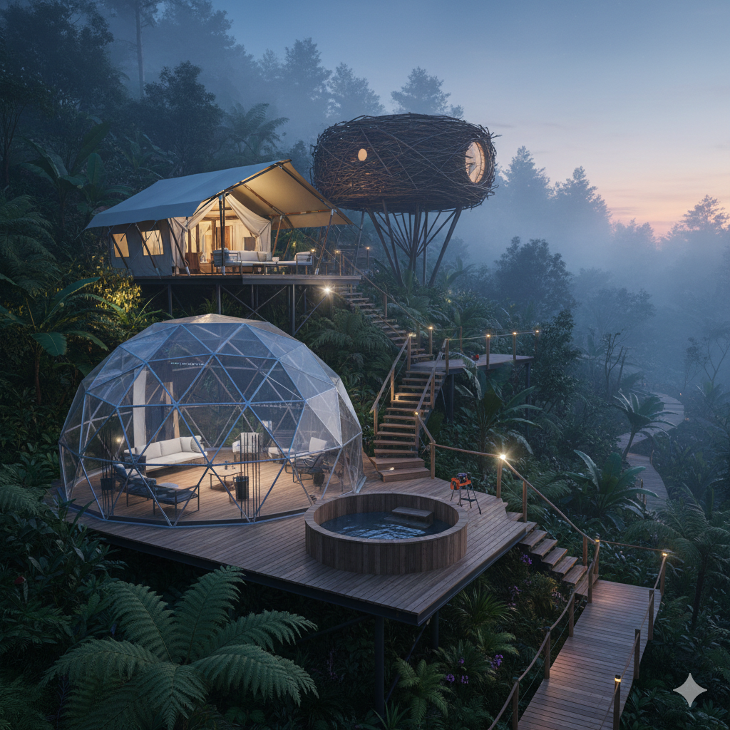 glampings y cabañas